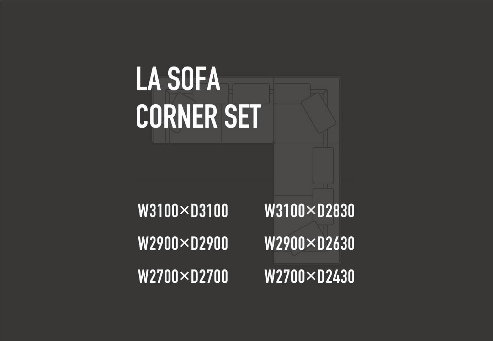 LA SOFA CORNER SET