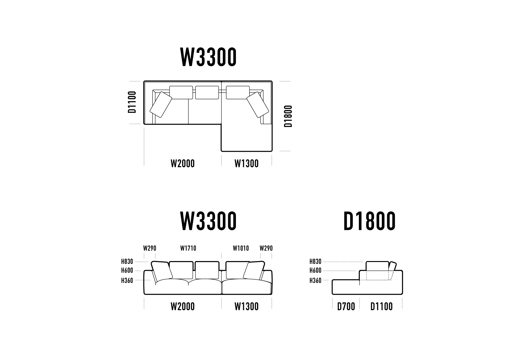 LA SOFA COUCH SET