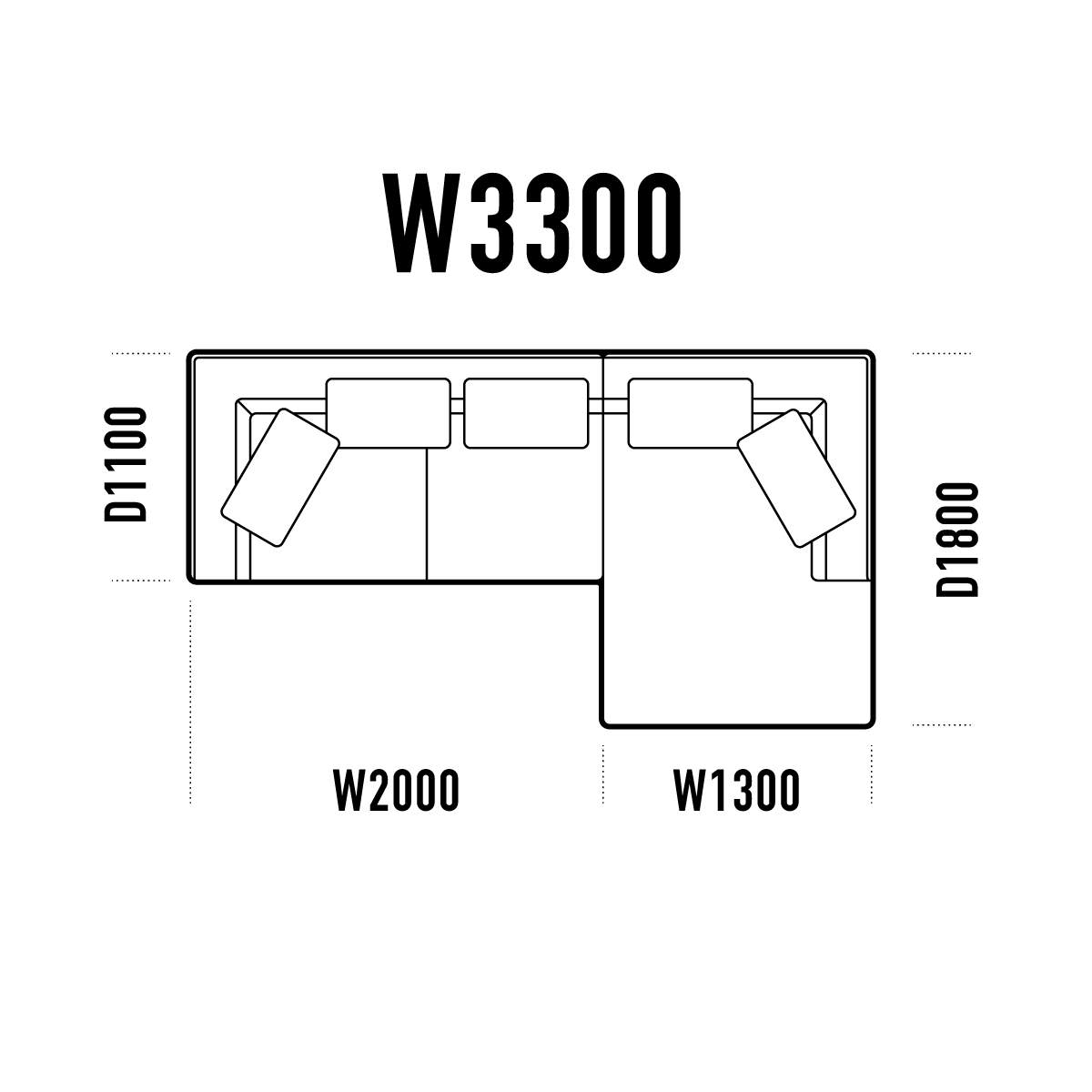 LA SOFA COUCH SET W3300