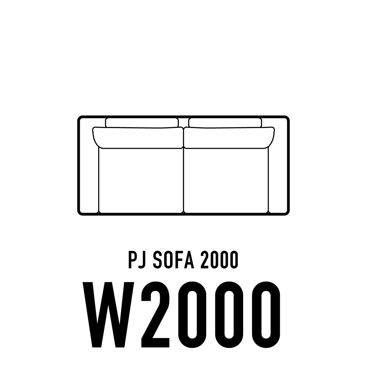 PJソファ W2000