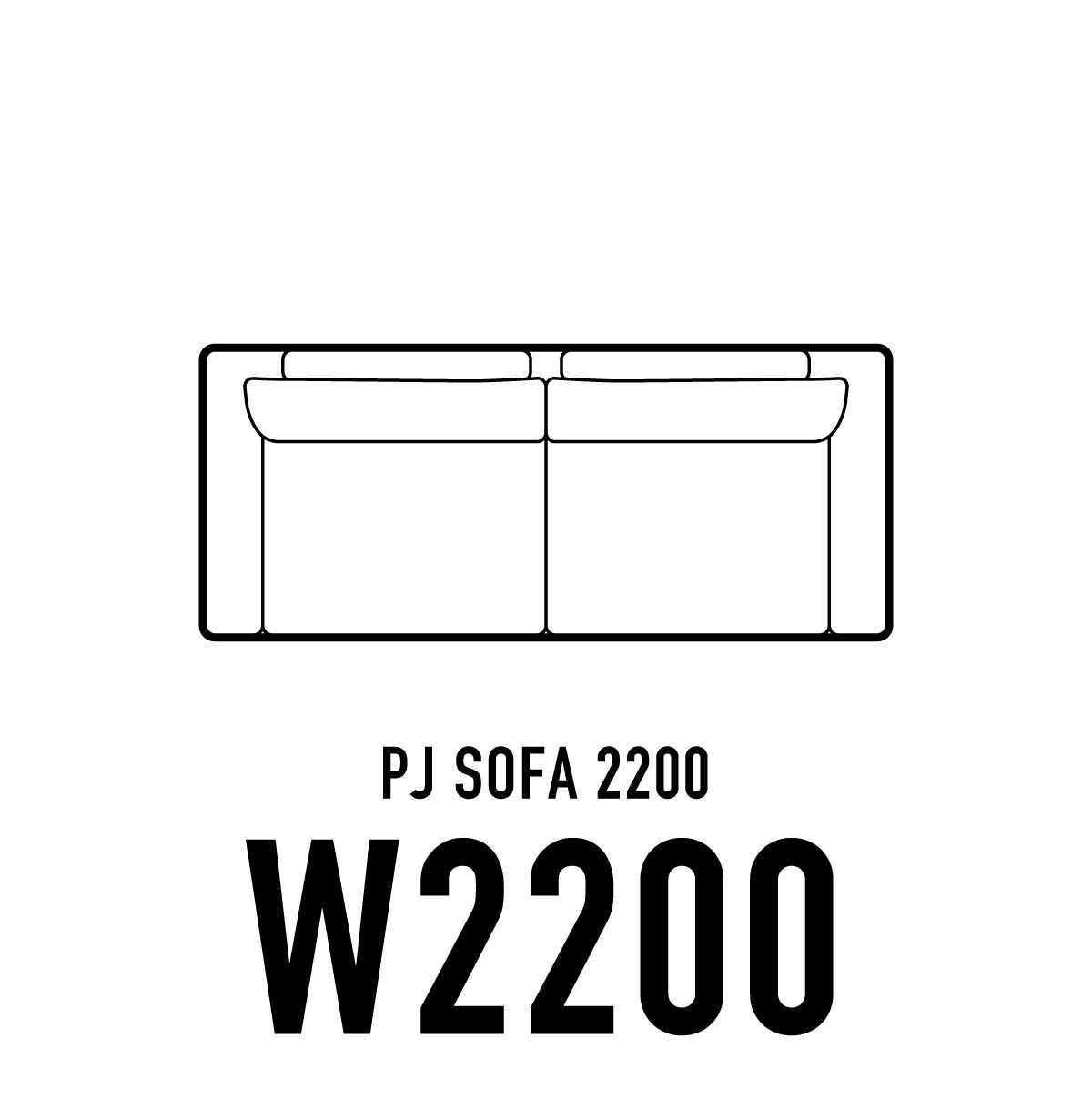 PJソファ W2200