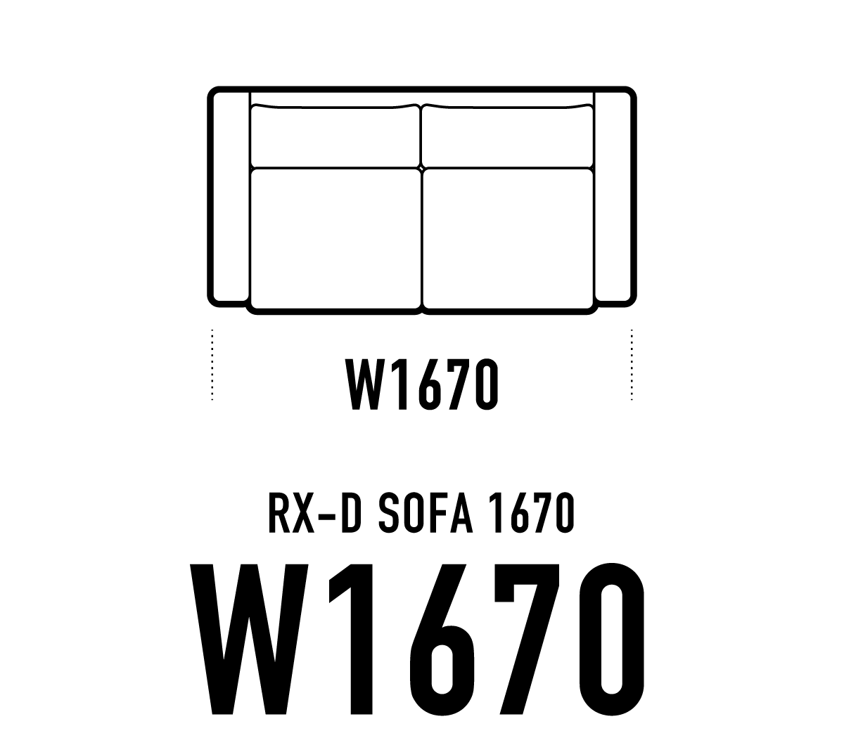 RX-Dソファ W1670
