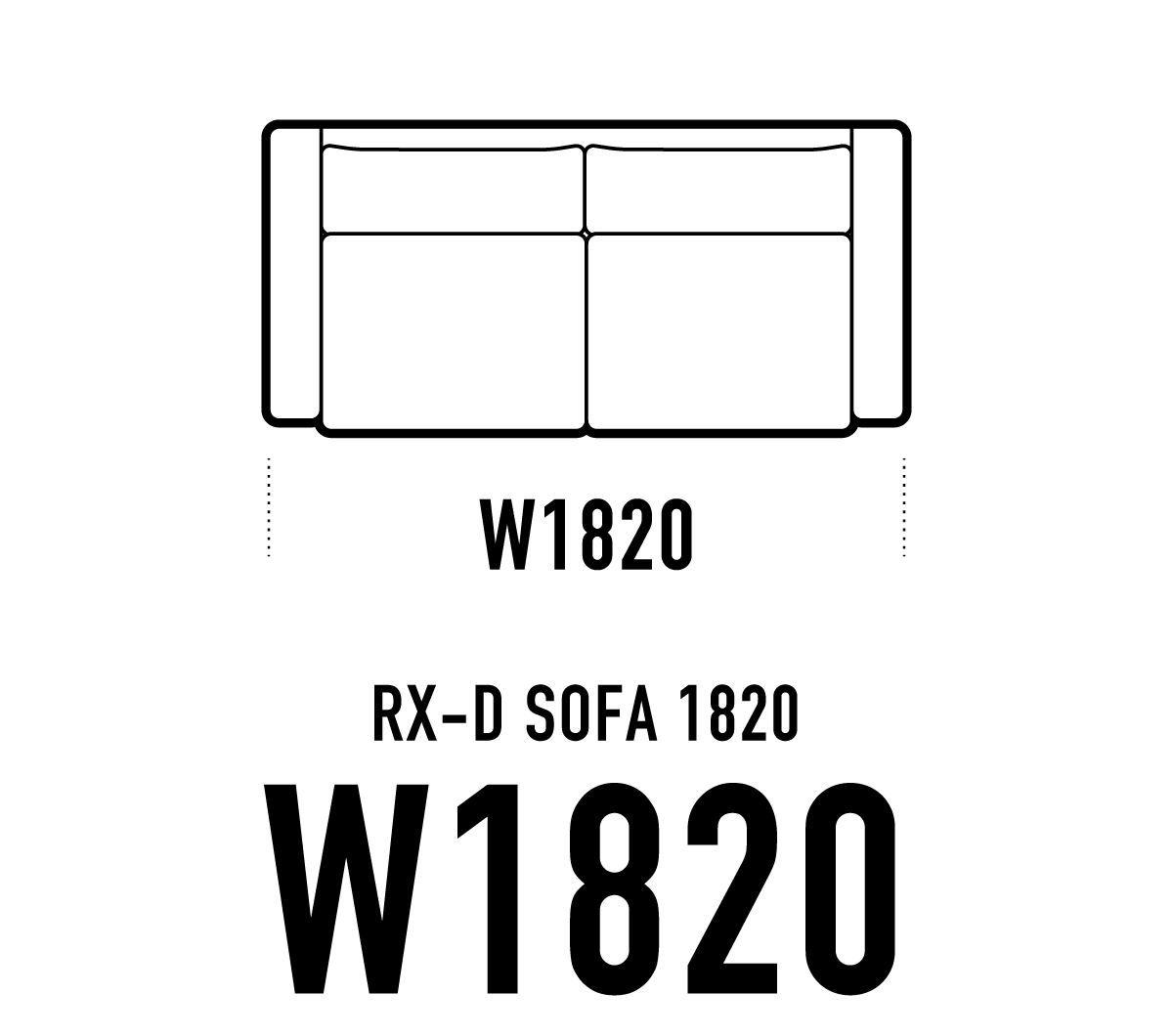 RX-Dソファ W1820