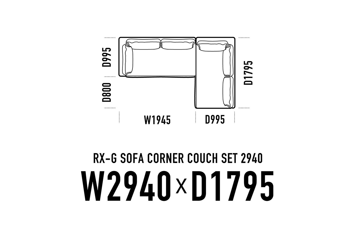 RX-G SOFA COUCH SET 2940