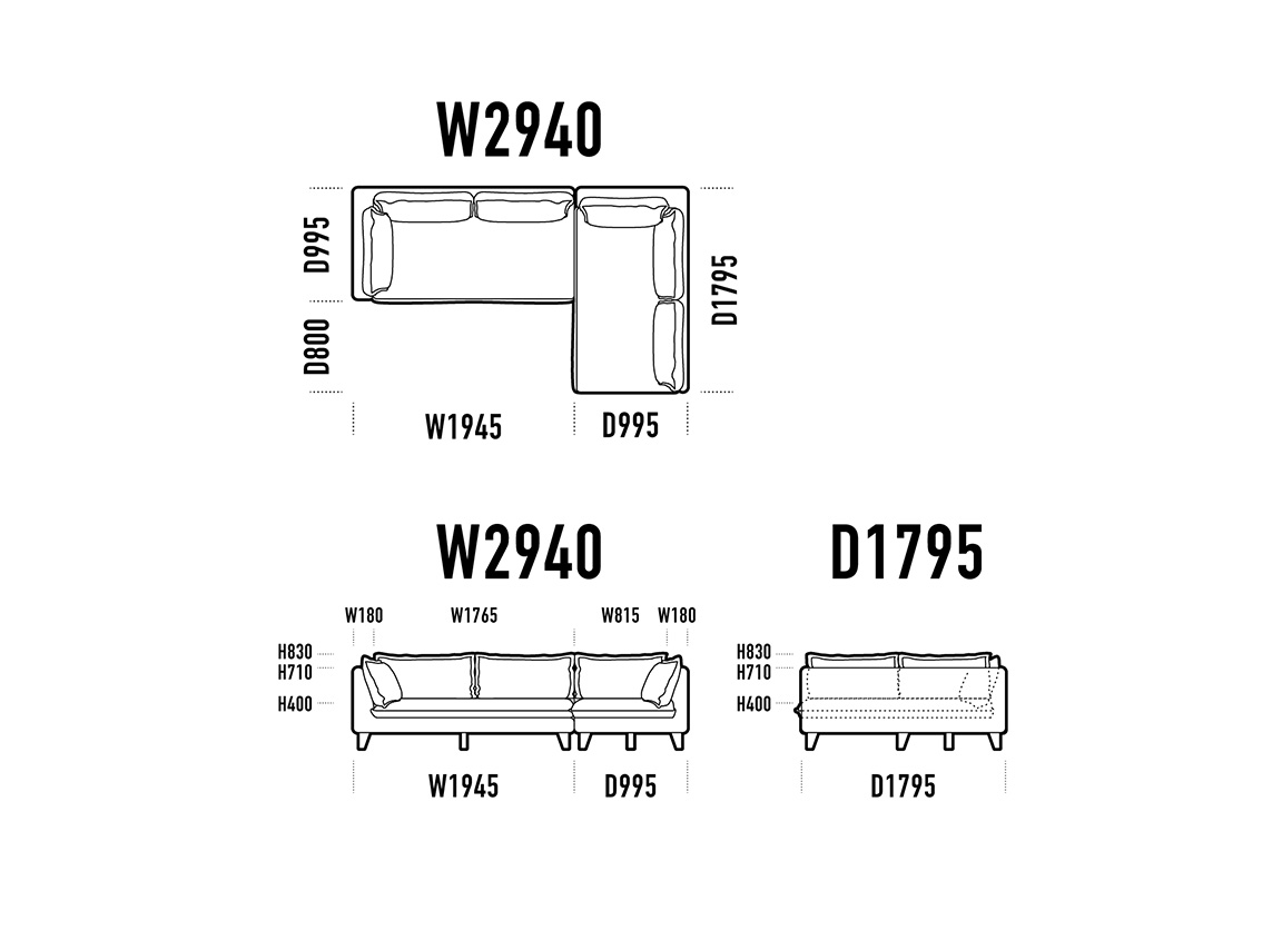 RX-G SOFA COUCH SET 2940