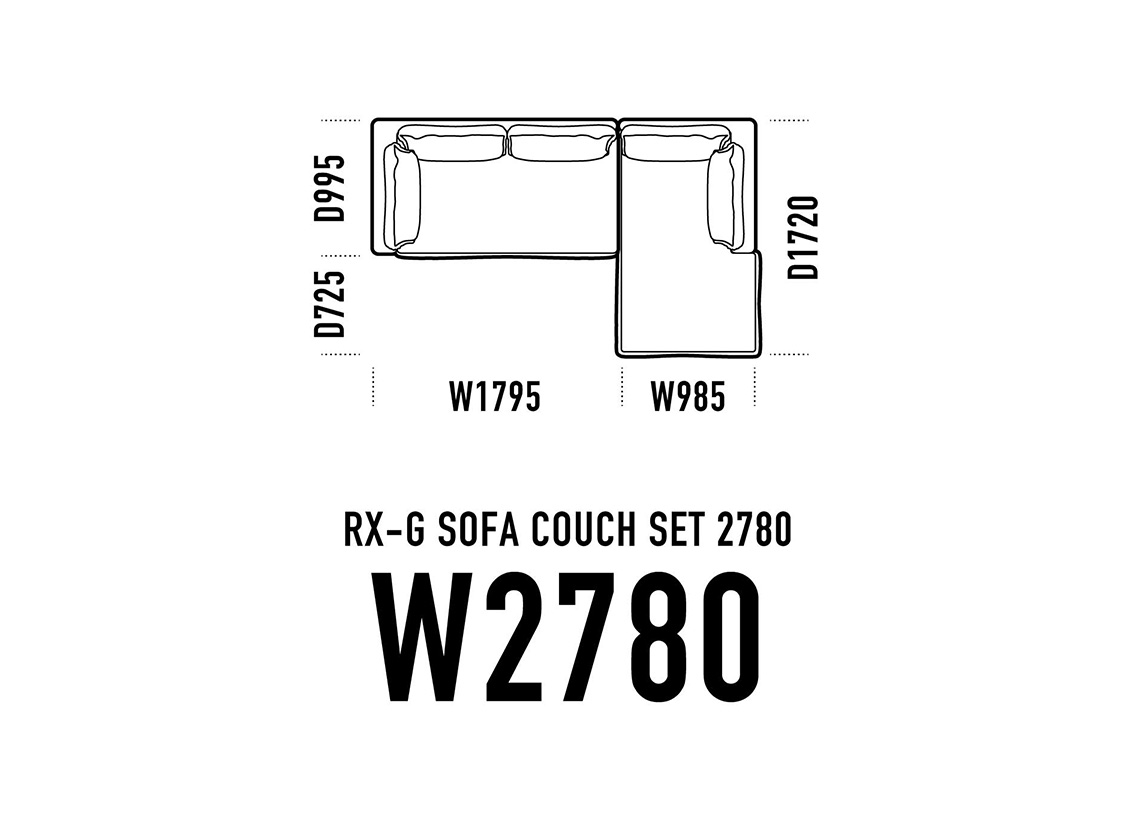 RX-G SOFA COUCH SET 2780