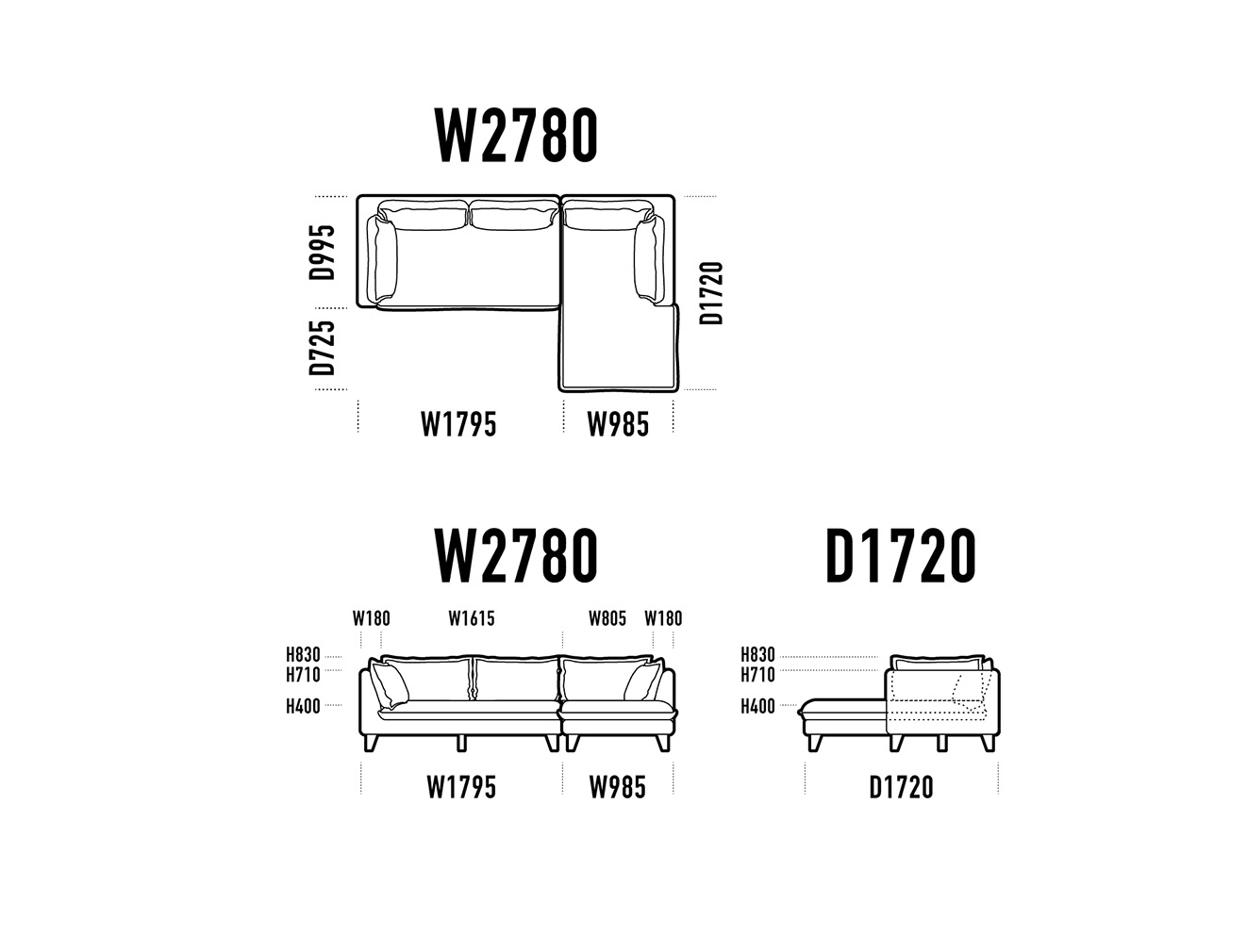 RX-G SOFA COUCH SET 2780