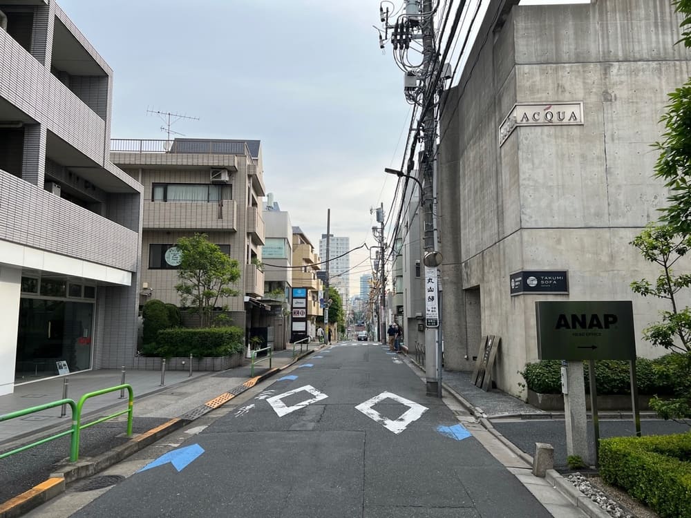 匠ソファ東京青山店までの徒歩の道順