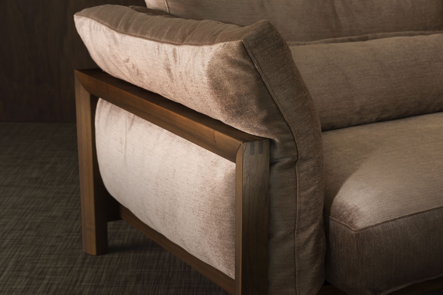 2022年春の GMEH162○TAKUMI SOFA 2 無垢材 ウォールナット 匠ソファ / - ラブソファ
