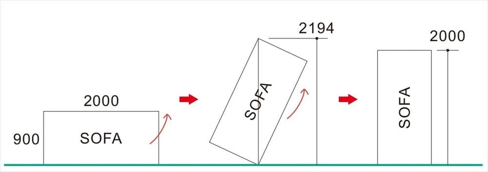 ソファの搬入