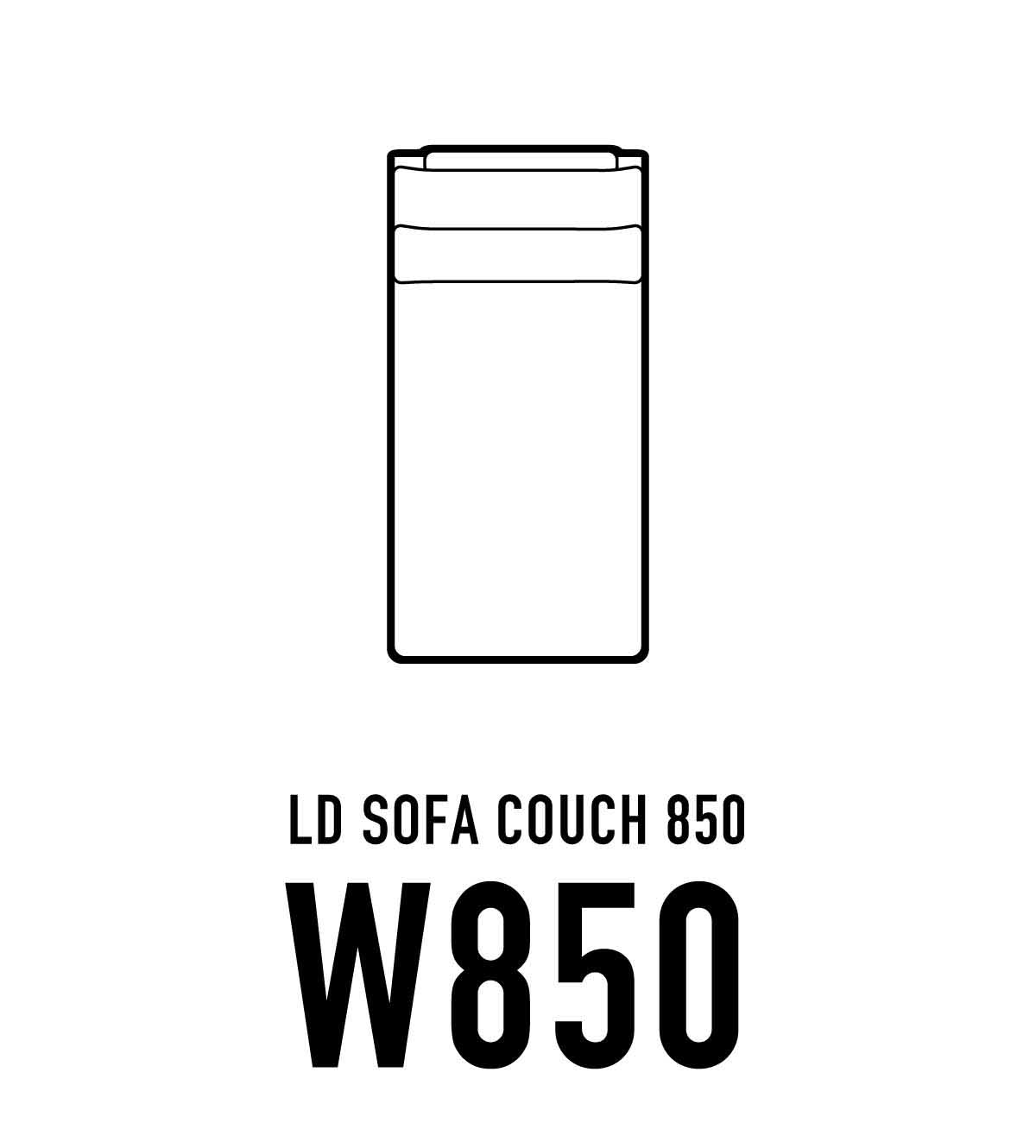 LDソファ カウチ W850