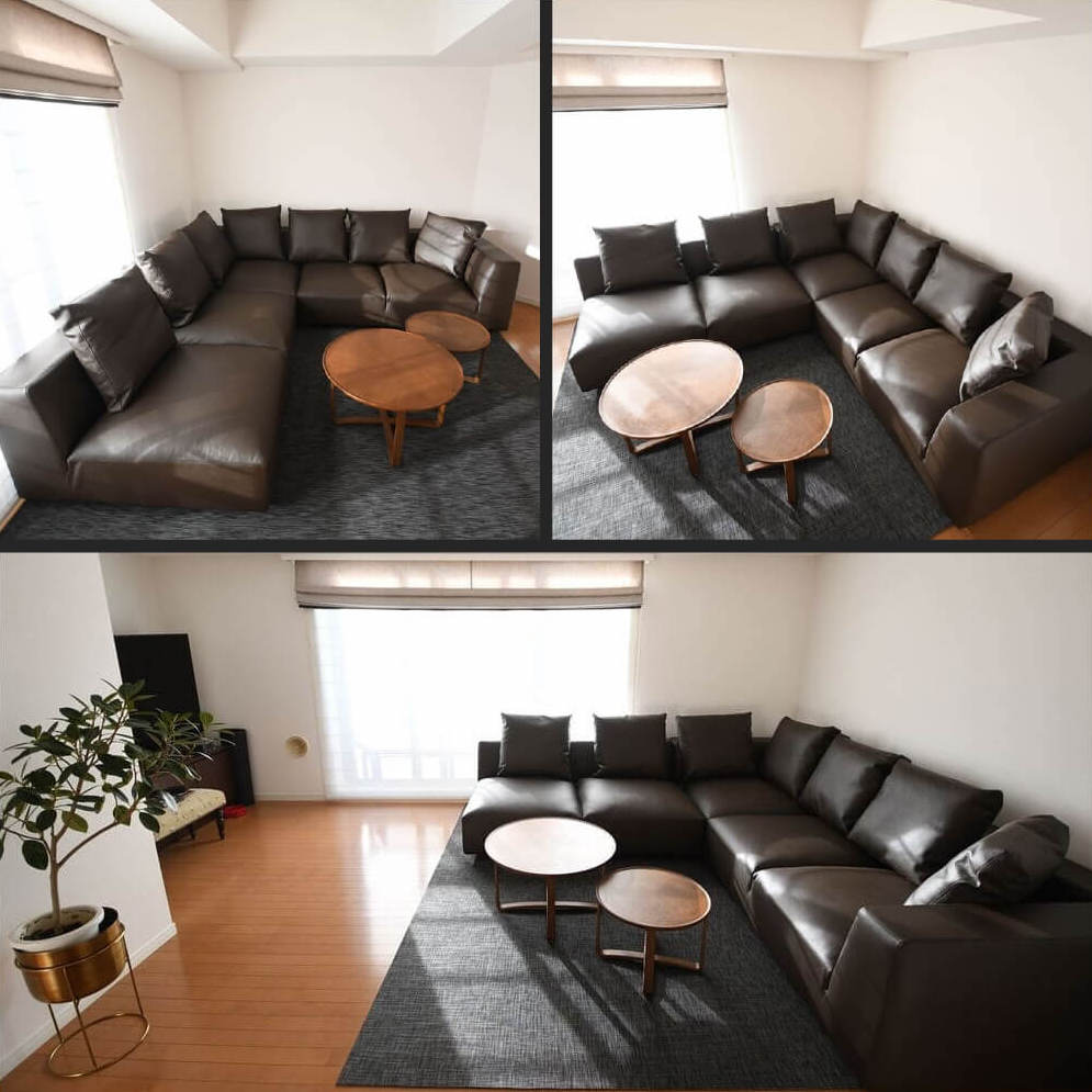 本革ソファ納品事例