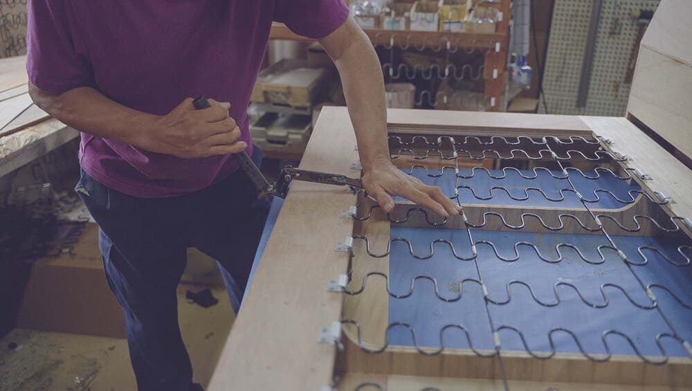 匠ソファの製造過程